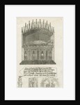 Lichfield Cathedral - Bishop's tomb [?Bishop Cornhill]: etching by School English