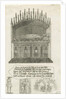 Lichfield Cathedral - Bishop's tomb [?Bishop Cornhill]: etching by School English