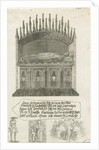 Lichfield Cathedral - Bishop's tomb [?Bishop Cornhill]: etching by School English