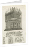 Lichfield Cathedral - Bishop's tomb [?Bishop Cornhill]: etching by School English