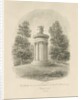 Shugborough - The Choragic Monument of Lysicrates: sepia drawing, 1842 by John Buckler