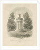 Shugborough - The Choragic Monument of Lysicrates: sepia drawing, 1842 by John Buckler