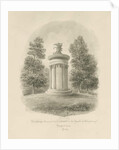 Shugborough - The Choragic Monument of Lysicrates: sepia drawing, 1842 by John Buckler