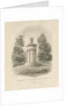 Shugborough - The Choragic Monument of Lysicrates: sepia drawing, 1842 by John Buckler