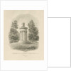 Shugborough - The Choragic Monument of Lysicrates: sepia drawing, 1842 by John Buckler