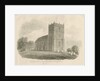 High Offley Church: sepia drawing, 1843 by John Buckler