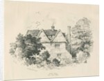High Offley - Park Hall: pen and ink drawing, 1838 by Thomas Peploe Wood