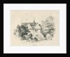 High Offley - Park Hall: pen and ink drawing, 1838 by Thomas Peploe Wood