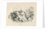 High Offley - Park Hall: pen and ink drawing, 1838 by Thomas Peploe Wood
