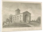 Hints Church: sepia drawing, 1838 by John Buckler