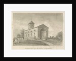 Hints Church: sepia drawing, 1838 by John Buckler