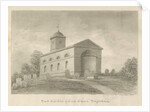 Hints Church: sepia drawing, 1838 by John Buckler