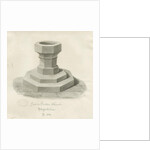 Font in Horton Church by John Buckler