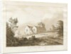 Forton Church: wash drawing by Thomas Peploe Wood