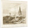 Forton - Obelisk: wash drawing, 1838 by Thomas Peploe Wood