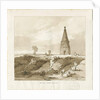 Forton - Obelisk: wash drawing, 1838 by Thomas Peploe Wood