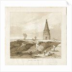 Forton - Obelisk: wash drawing, 1838 by Thomas Peploe Wood