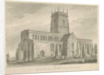 Gnosall Church: wash drawing, 1842 by John Buckler