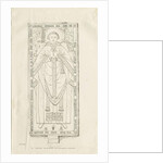 Haughton Church - Monument to Nicholas Graviner: pen drawing, 1838 by Thomas Peploe Wood