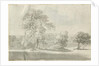 Shenstone - Little Aston Hall: pen and wash drawing by Henry Curzon Allport