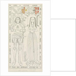 Penkridge Church - Tomb of William Wynnesbury: pen and ink drawing by Thomas Peploe Wood