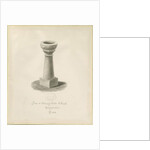 Font in Sheriffhales Church by John Buckler