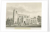 Penkridge Church: sepia wash drawing, 1831 by Robert Noyes