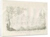 Stafford Castle - East View: pen and sepia drawing, 1836 by John Robert Fernyhough