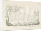 Stafford Castle - East View: pen and sepia drawing, 1836 by John Robert Fernyhough