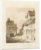 Penkridge Town: sepia drawing, 1836 by Thomas Peploe Wood