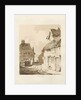Penkridge Town: sepia drawing, 1836 by Thomas Peploe Wood