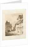 Penkridge Town: sepia drawing, 1836 by Thomas Peploe Wood