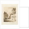 Penkridge Town: sepia drawing, 1836 by Thomas Peploe Wood