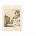 Penkridge Town: sepia drawing, 1836 by Thomas Peploe Wood