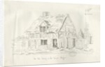 Stafford - Old Cottage in the Foregate: pen and ink drawing, 1836 by John Robert Fernyhough