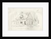 Stafford - Old Cottage in the Foregate: pen and ink drawing, 1836 by John Robert Fernyhough