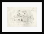 Stafford - Old Cottage in the Foregate: pen and ink drawing, 1836 by John Robert Fernyhough