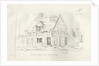 Stafford - Old Cottage in the Foregate: pen and ink drawing, 1836 by John Robert Fernyhough