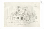 Stafford - Old Cottage in the Foregate: pen and ink drawing, 1836 by John Robert Fernyhough