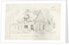 Stafford - Old Cottage in the Foregate: pen and ink drawing, 1836 by John Robert Fernyhough