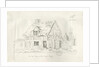 Stafford - Old Cottage in the Foregate: pen and ink drawing, 1836 by John Robert Fernyhough
