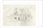 Stafford - Old Cottage in the Foregate: pen and ink drawing, 1836 by John Robert Fernyhough
