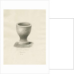 Font in Longnor Church by John Buckler