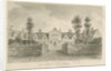 Stafford - Alms Houses: sepia drawing, 1841 by John Buckler