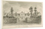 Stafford - Alms Houses: sepia drawing, 1841 by John Buckler