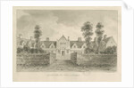 Stafford - Alms Houses: sepia drawing, 1841 by John Buckler