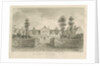 Stafford - Alms Houses: sepia drawing, 1841 by John Buckler
