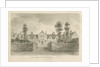 Stafford - Alms Houses: sepia drawing, 1841 by John Buckler