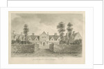 Stafford - Alms Houses: sepia drawing, 1841 by John Buckler