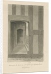 Pillaton Hall - Interior of Gatehouse: sepia drawing, 1841 by John Chessell Buckler